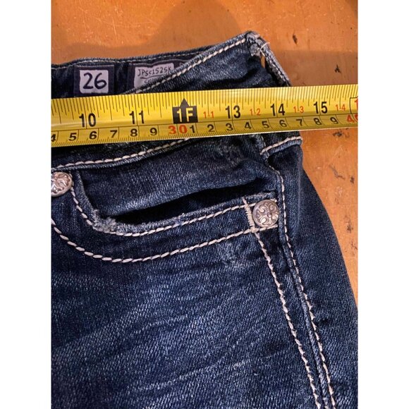 Miss Me Jeans JPS5152SK Skinny Distressed Womens 26 Casual Denim Outdoors - Picture 13 of 15